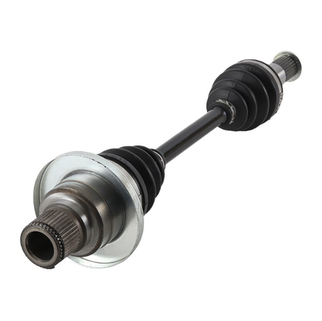 CV driveshaft complete rear right for Yamaha YFM660F Grizzly 660 by ATV City, metal shaft with black CV boots