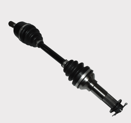 CV driveshaft complete for Yamaha YFM350FX Wolverine ATV, black steel shaft