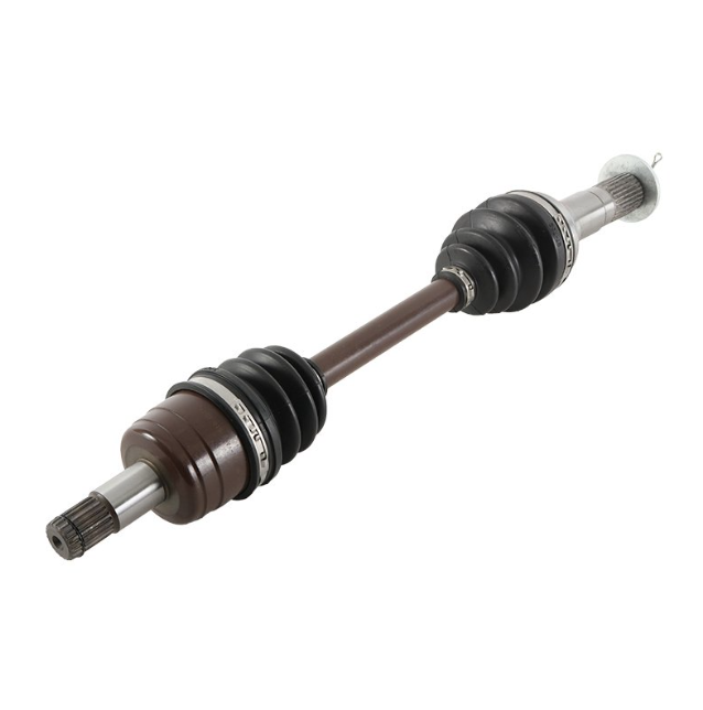 Front CV driveshaft for Yamaha YFM400F Big Bear 400 4WD, brown shaft with black boots by ATV City