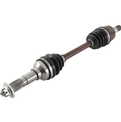 Front CV driveshaft for Yamaha YFM400F Big Bear 400 4WD by ATV City, brown shaft with black boots