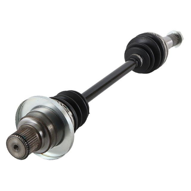 CV shaft for Yamaha Rhino rear left-hand, ATV City brand, black drive shaft with metal joints.