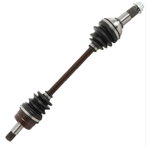 Front CV driveshaft for Yamaha YFM700 Grizzly 2014–2015, brown shaft with black boots, ATV City brand, complete shaft