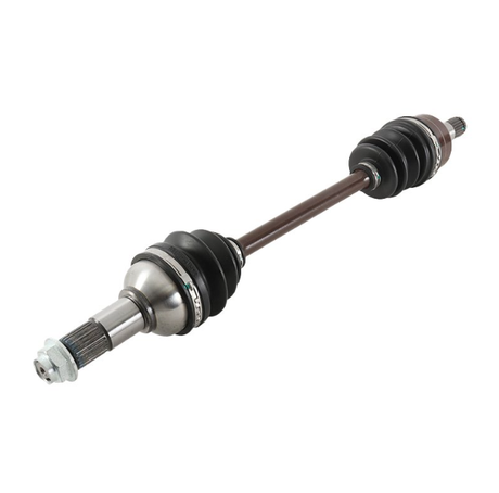 Front CV driveshaft for Yamaha YFM700 Grizzly 2014–2015, complete shaft with brown body and black boots