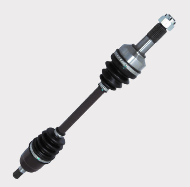 CV driveshaft complete, front-right for Honda TRX420FA IRS (2015–2019) with black rubber boots
