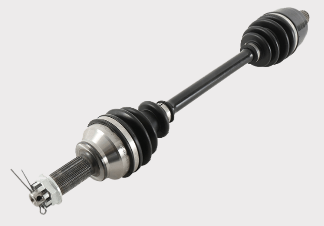 Rear CV driveshaft for Honda TRX IRS models, ATV City brand, metal shaft with black CV boots