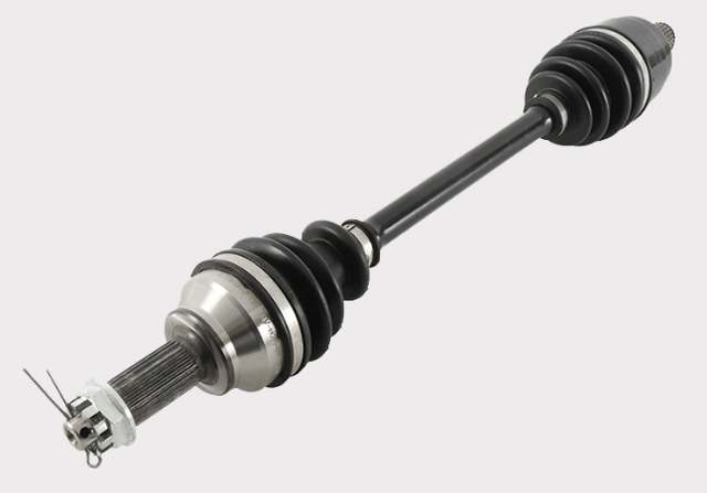 Rear CV driveshaft for Honda TRX IRS models, ATV City brand, metal shaft with black CV boots