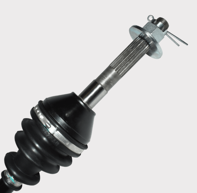 CV driveshaft front assembly, metallic shaft with black rubber boot for Kubota RTV900/ RTV1100/ RTV1140 series