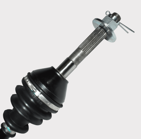 CV driveshaft front assembly, metallic shaft with black rubber boot for Kubota RTV900/ RTV1100/ RTV1140 series
