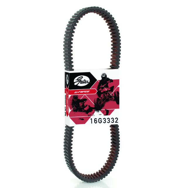 Gates CVT drive belt 16G3332, black toothed belt for Yamaha Bruin/Grizzly/Kodiak/Wolverine 350