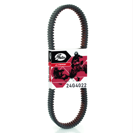 Gates CVT Drive Belt 24G4022 for Polaris Ranger/RZR, black belt on Gates packaging.