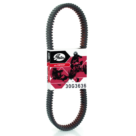 Gates CVT drive belt 30G3636 for Can-Am/Bombardier Quest/Traxter, black toothed belt