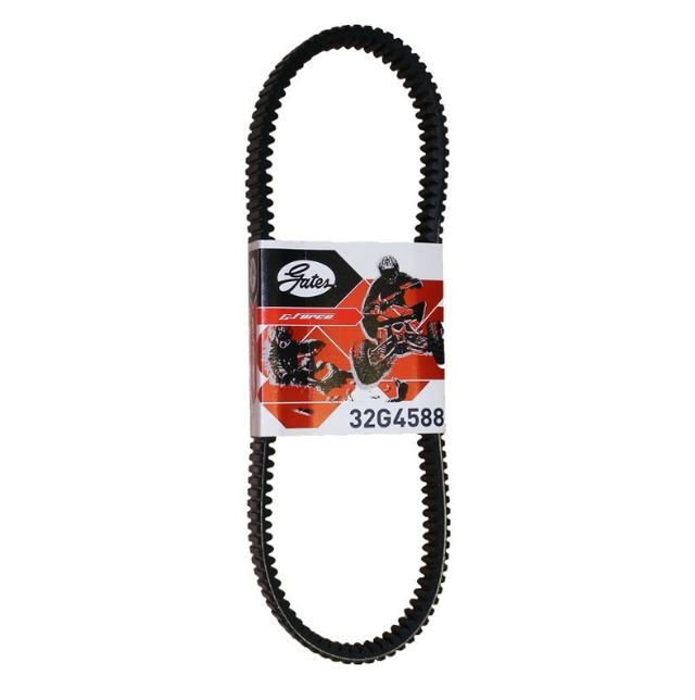 Gates CVT Drive Belt 32G4588 for John Deere Gator XUV 855 Diesel, clutch belt for CVT transmission, black rubber belt