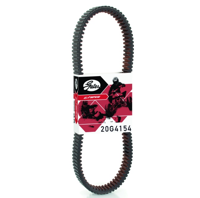 CVT drive belt Gates 20G4154 for Argo 700/750/Avenger/Big Foot/Conquest, black toothed belt