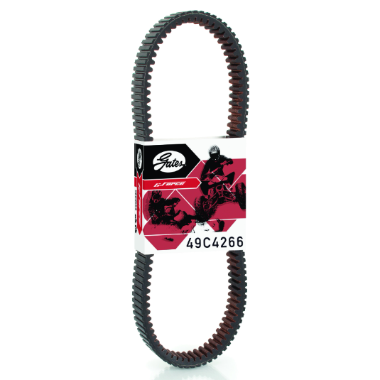 Gates G-Force CVT drive belt 49C4266 for Can-Am Defender, black belt with red Gates label