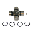 Universal joint for Kioti Mechron rear drive shaft by ATV City, with four silver bearing caps and snap rings.