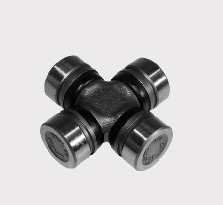 Universal Joint cross for Kioti Mechron front prop shaft, metallic steel finish, ATV City