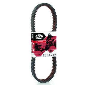 Gates CVT drive belt 20G4272 for Kawasaki KAF620 Mule (2000–2003), black belt on red/white Gates packaging