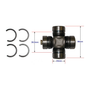 Universal joint rear drive shaft for ATVs, ATV City brand; metal cross with four circlips (360–750, 2002–2014).