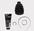 CV Boot Kit 5020; multi-brand ATV CV boot kit for Polaris/John Deere with black rubber boot, grease tube, and clamps.
