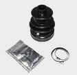 CV Boot Kit 5010 by ATV City; black CV boot with grease packet and clamps, three components.