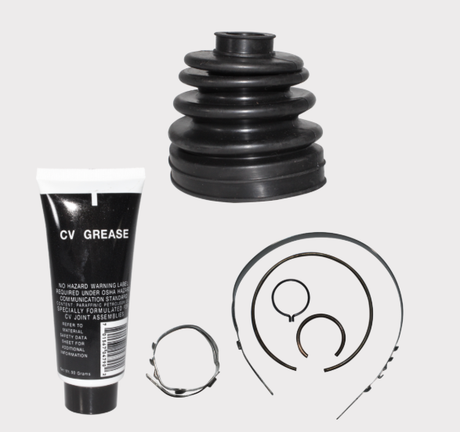 CV Boot Kit 5003 by ATV City; multi-brand kit for Polaris/Can-Am with black rubber boot, grease tube, clamps.