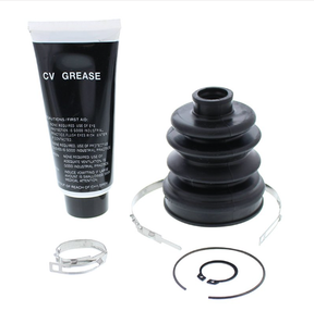 CV Boot Kit for Polaris 8-Ball heavy-duty CV shafts by ATV City; includes black rubber boot, grease tube, and clamps.