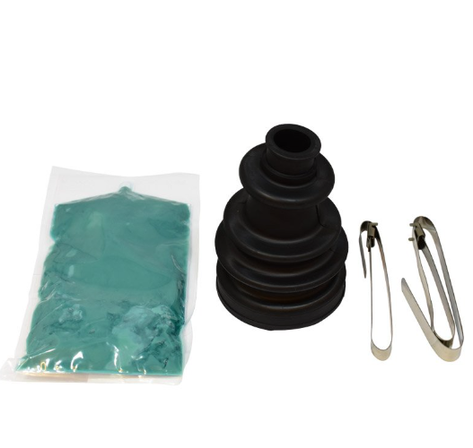 CV Boot Kit – Front Inner, black boot with grease packet and two clamps, ATV City