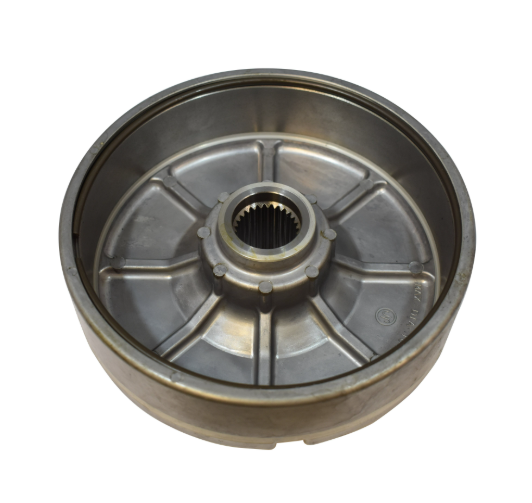 Rear brake drum for Honda ATV TRX350/400/450 Rancher/Fourtrax/Foreman (1995–2007), silver metal
