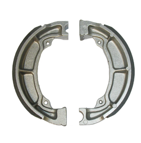 Brake shoes for Kawasaki Bayou ATV, split front and rear pair, metallic gray, by ATV City