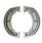 Brake shoes for Kawasaki Bayou ATV, split front and rear pair, metallic gray, by ATV City