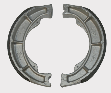 Brake shoes for Suzuki LT-A/F 400 Eiger/KingQuad rear, 2 pieces, metallic grey, ATV City.