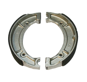 Brake shoes pair for Yamaha YFM400/600 rear, metal housings with friction lining
