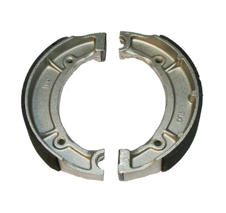 Brake shoes pair for Yamaha YFM400/600 rear, metal housings with friction lining