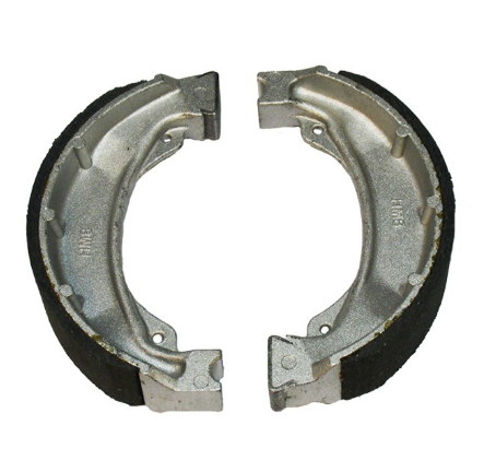 ATV City Honda TRX250 rear brake shoes TE/TM pair, metal with black friction lining
