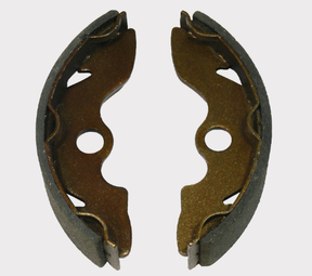 Honda ATV front brake shoes pair for TRX200/TRX250/TRX300 2WD, brown friction material