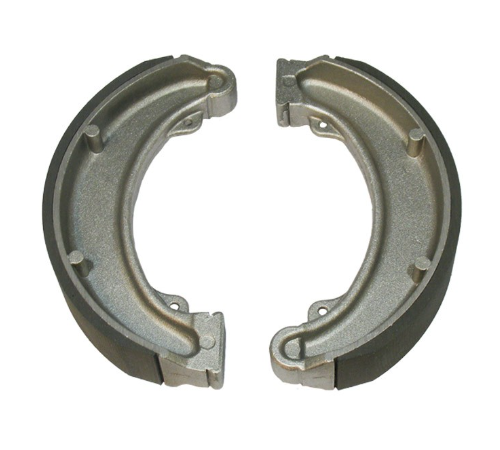 Brake shoes rear pair for Honda ATC/TRX 1985–2000 (2WD/4WD), metal curved shoes