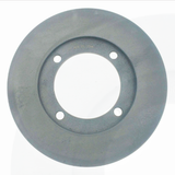 Brake disc rotor for Honda Pioneer ATV, gray steel with a 4-bolt mounting hub.