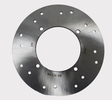 Hisun Vector E1 rear brake disc rotor, silver drilled rotor by ATV City