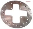 Can-Am Outlander brake disc rotor - circular silver metal with edge holes