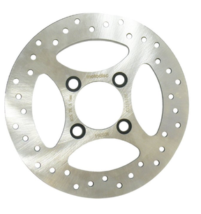 Brake disc rotor Yamaha YFM700R Raptor 700 rear, drilled silver rotor