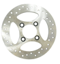 Brake disc rotor Yamaha YFM700R Raptor 700 rear, drilled silver rotor