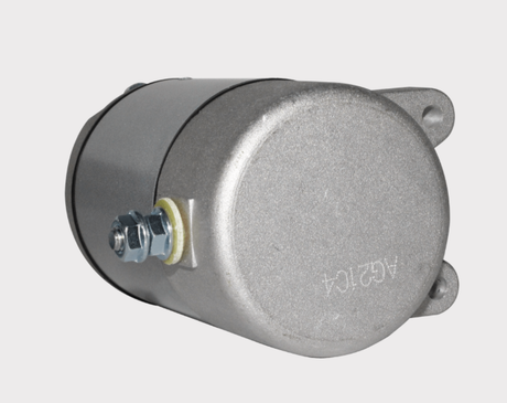 Starter motor for Honda TRX400FA/TRX400FGA Fourtrax, silver metal housing