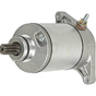Starter motor, silver metal finish, for Arctic Cat 250/300 and Suzuki LT-F250/LT-F300 ATVs (OEM 3545-003)