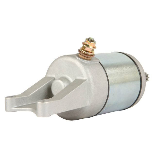 Starter motor for Kawasaki KVF360 Prairie 2003–2008, silver metal body