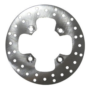 Front brake disc rotor for Kawasaki KVF Prairie/Brute Force (2002–2014) by ATV City, drilled perforated steel