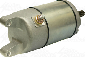 ATV City starter motor; silver metal body with mounting tabs.