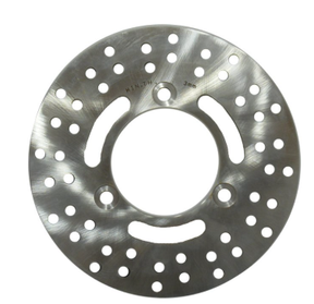 Front brake disc rotor for Kawasaki KLF Bayou ATVs, metallic silver steel, OEM 41080-1216, ATV City