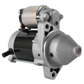 Starter motor, ATV City Kawasaki Mule KAF540; silver and black metal body.