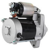 Kawasaki Mule KAF540 starter motor by ATV City; black and silver metal housing with mounting flange