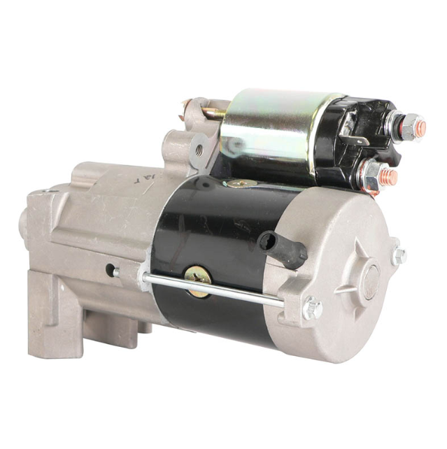 Starter motor for Honda GX610/GX620 engines; top-mounted solenoid, gray/black metal housing; OEM ref 31200-ZJ1-841